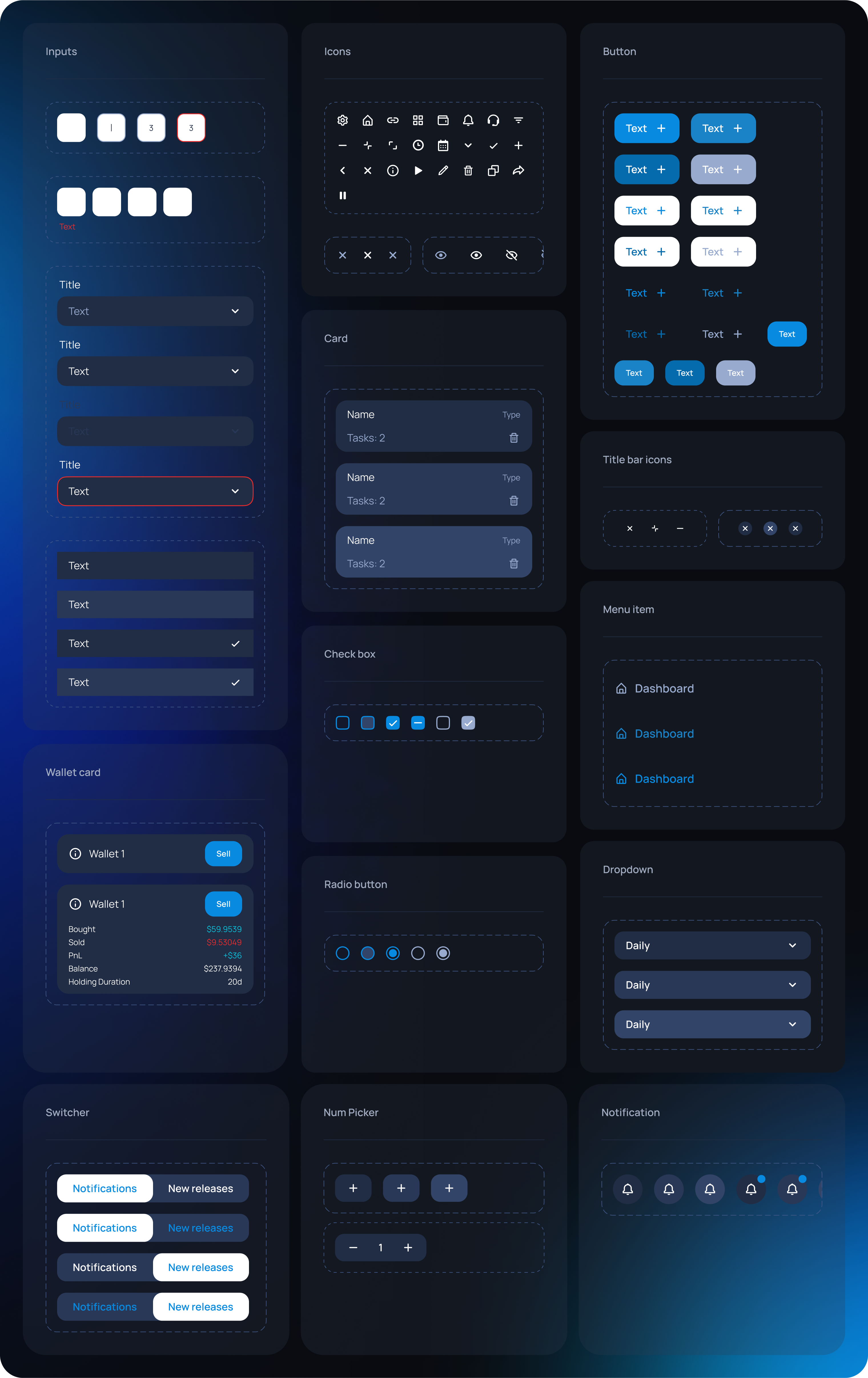 Aura Bot UI Kit — набор компонентов